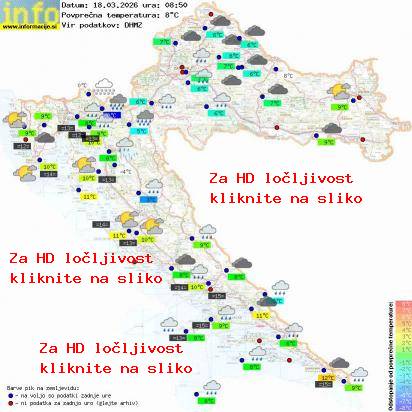 Trenutno vreme Hrvaška