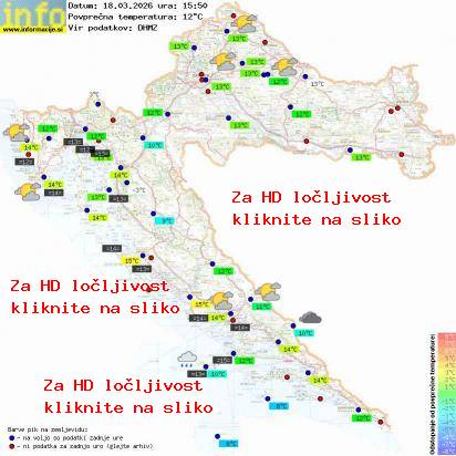 Trenutno vreme Hrvaška