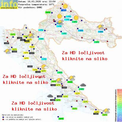 Trenutno vreme Hrvaška