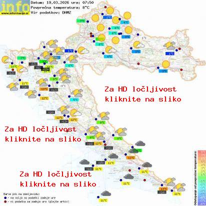Trenutno vreme Hrvaška