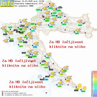Trenutno vreme Hrvaška