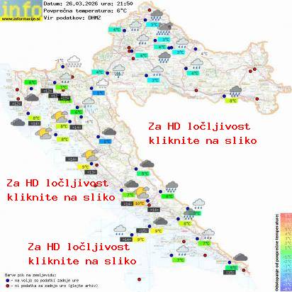 Trenutno vreme Hrvaška