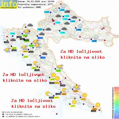 Trenutno vreme Hrvaška