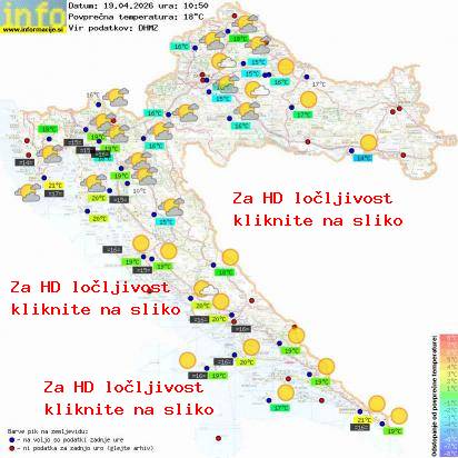Aktuelles Wetter Kroatien