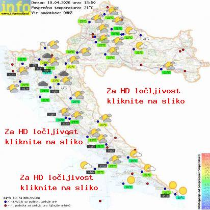 Aktuelles Wetter Kroatien