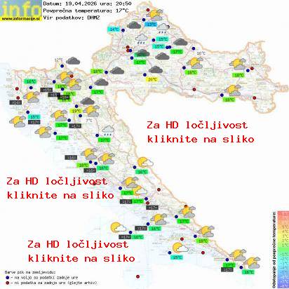 Trenutno vreme Hrvaška