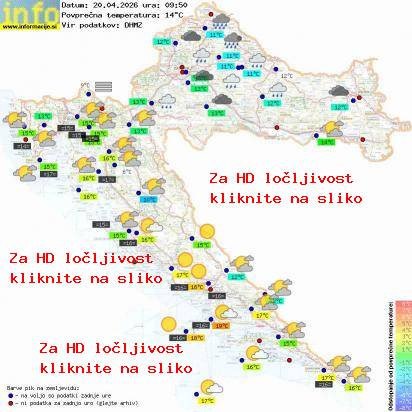 Trenutno vreme Hrvaška