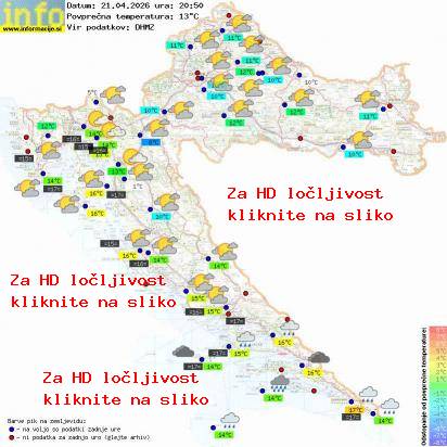 Aktuelles Wetter Kroatien