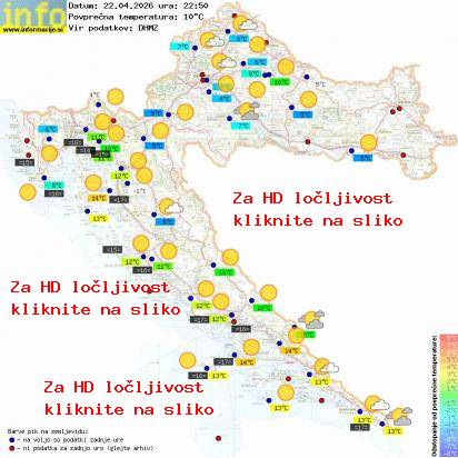 Trenutno vreme Hrvaška