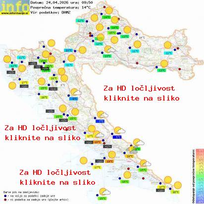 Trenutno vreme Hrvaška