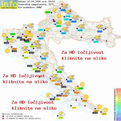 Trenutno vreme Hrvaška