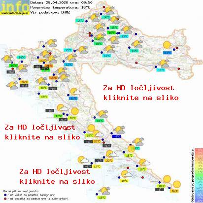 Trenutno vreme Hrvaška