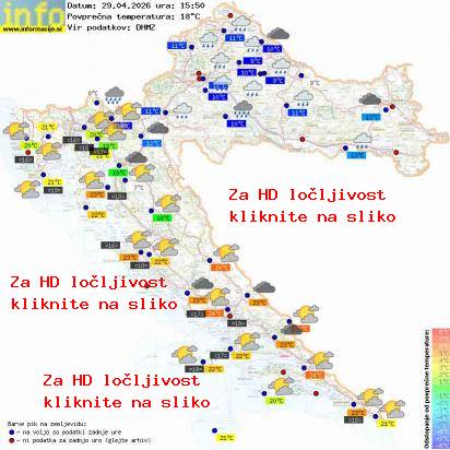 Trenutno vreme Hrvaška