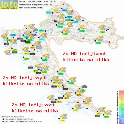 Trenutno vreme Hrvaška