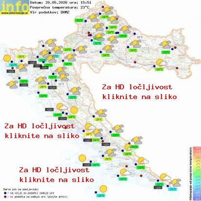 Trenutno vreme Hrvaška