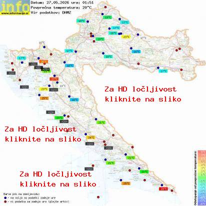 Trenutno vreme Hrvaška