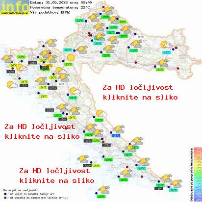 Trenutno vreme Hrvaška