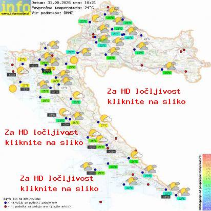 Trenutno vreme Hrvaška