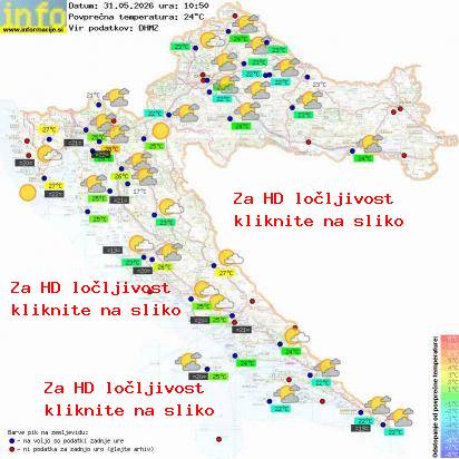 Trenutno vreme Hrvaška