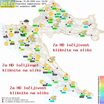 Trenutno vreme Hrvaška