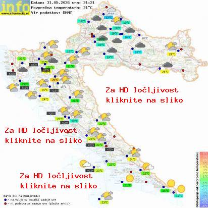 Trenutno vreme Hrvaška