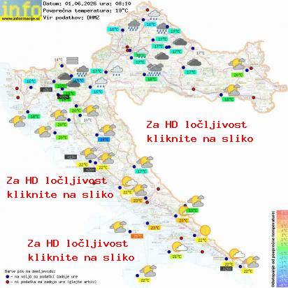 Trenutno vreme Hrvaška