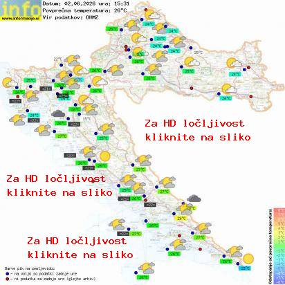 Trenutno vreme Hrvaška