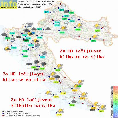 Trenutno vreme Hrvaška