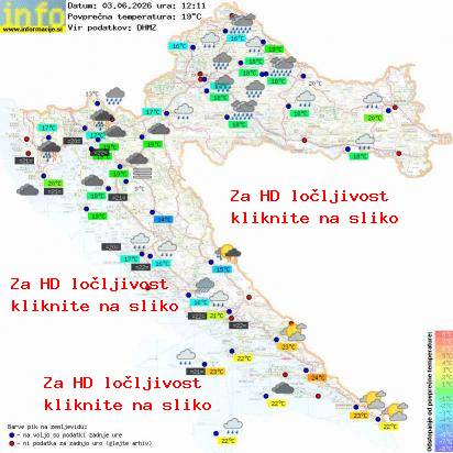 Trenutno vreme Hrvaška