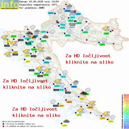 Trenutno vreme Hrvaška