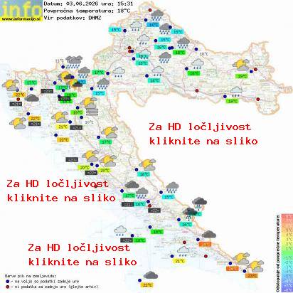 Trenutno vreme Hrvaška