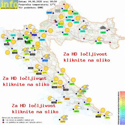 Trenutno vreme Hrvaška