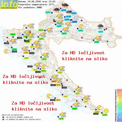 Trenutno vreme Hrvaška