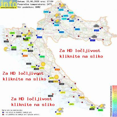 Trenutno vreme Hrvaška