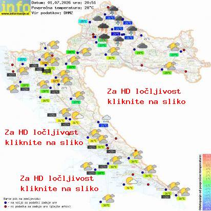 Trenutno vreme Hrvaška