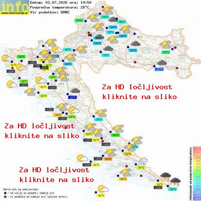 Trenutno vreme Hrvaška