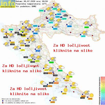 Trenutno vreme Hrvaška
