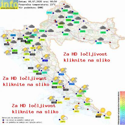 Trenutno vreme Hrvaška