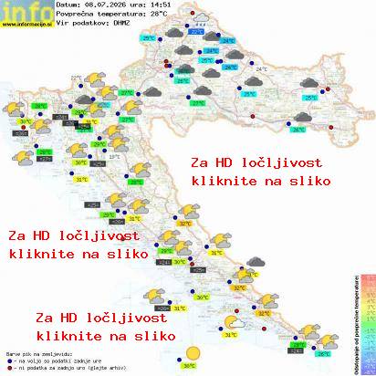 Trenutno vreme Hrvaška