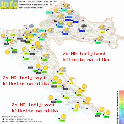 Trenutno vreme Hrvaška