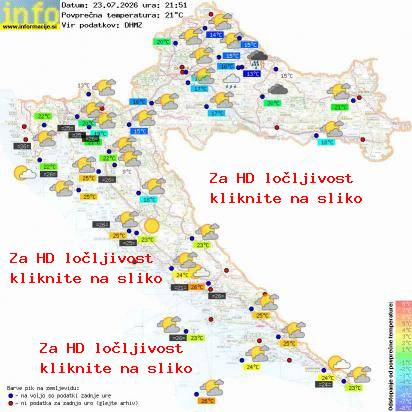 Trenutno vreme Hrvaška