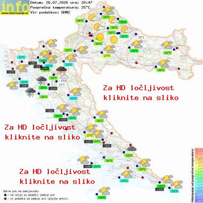 Trenutno vreme Hrvaška