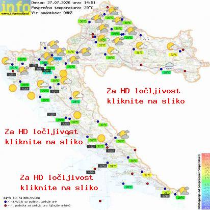 Trenutno vreme Hrvaška