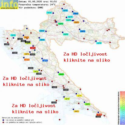 Trenutno vreme Hrvaška