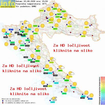 Trenutno vreme Hrvaška