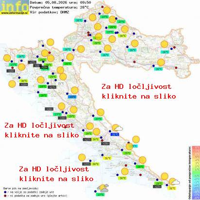 Trenutno vreme Hrvaška