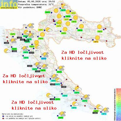 Trenutno vreme Hrvaška