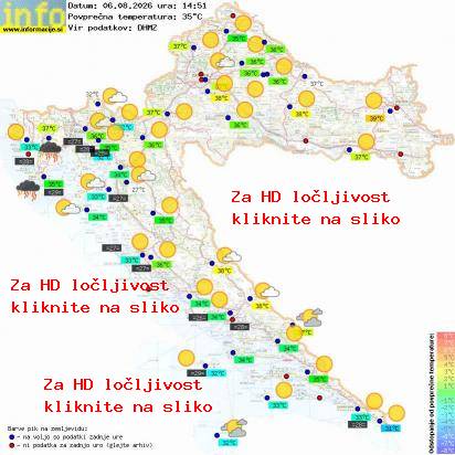 Trenutno vreme Hrvaška