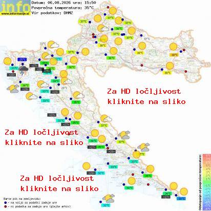 Trenutno vreme Hrvaška
