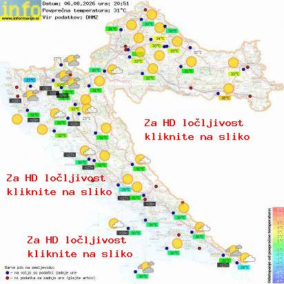 Trenutno vreme Hrvaška